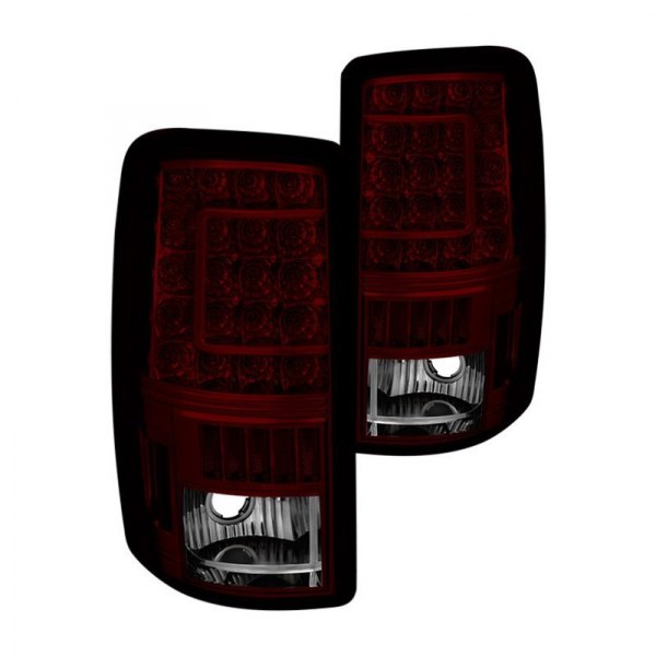 Spyder® - Chrome Red/Smoke C-Shape LED Tail Lights, GMC Yukon Denali