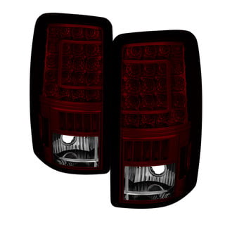 Spyder® - Driver and Passenger Side Chrome Red/Smoke C-Shape LED Tail Lights