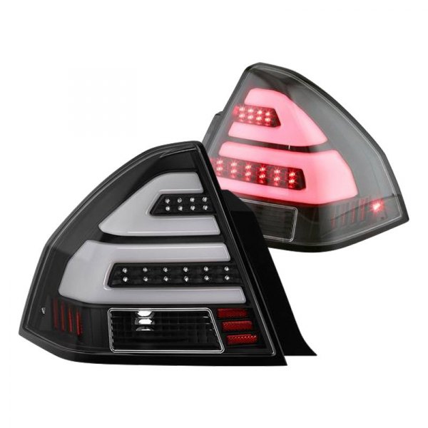 Spyder® - Black Fiber Optic LED Tail Lights, Chevy Impala