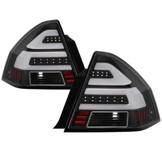 Spyder® - Driver and Passenger Side Black Fiber Optic LED Tail Lights