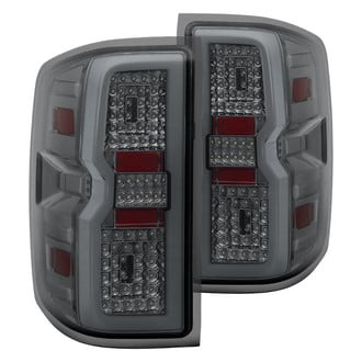 Spyder® - Driver and Passenger Side Chrome/Smoke Fiber Optic LED Tail Lights