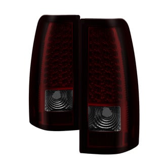 Spyder® - Driver and Passenger Side Chrome Red/Smoke LED Tail Lights