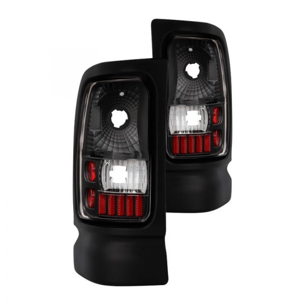 Spyder® - Black Euro Tail Lights, Dodge Ram