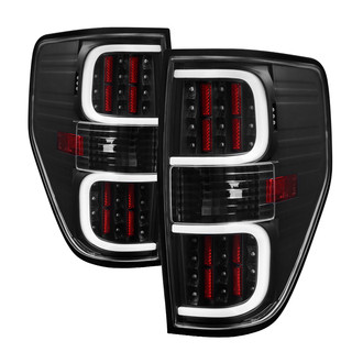 Spyder® - Driver and Passenger Side Black Fiber Optic LED Tail Lights