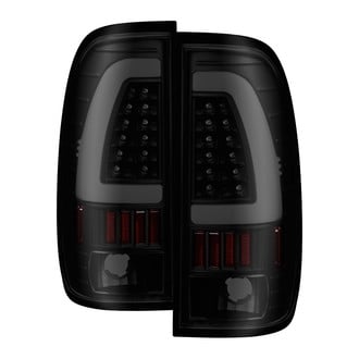 Spyder® - Driver and Passenger Side Black/Smoke Fiber Optic LED Tail Lights