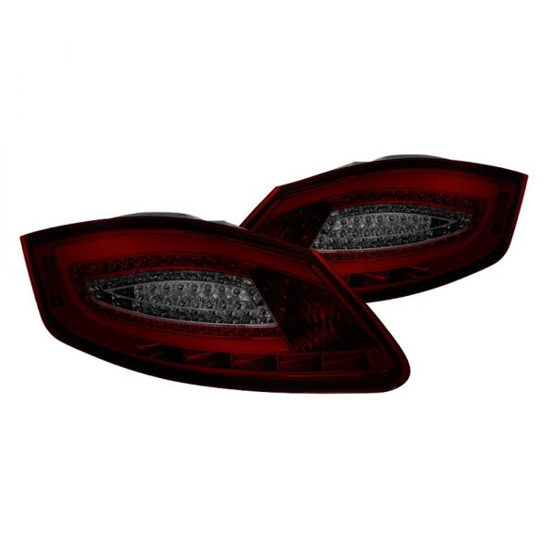 Spyder® - Chrome Red/Smoke Fiber Optic LED Tail Lights