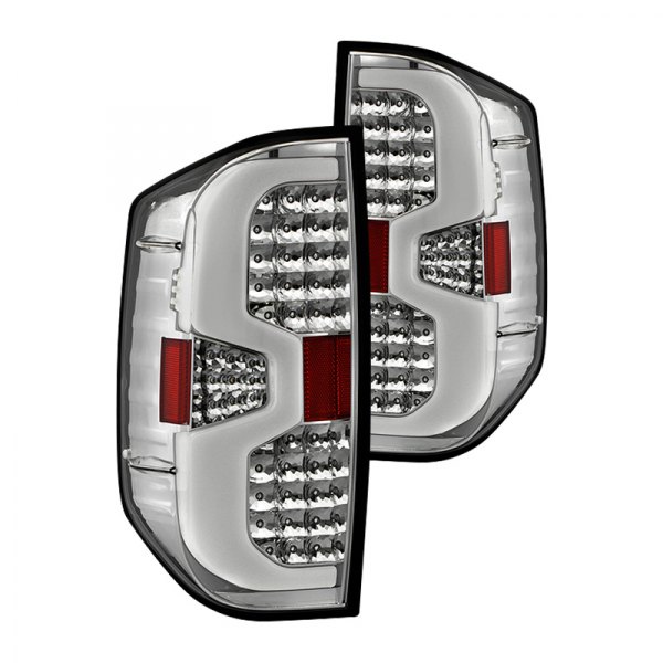 Spyder® - Chrome Fiber Optic LED Tail Lights, Toyota Tundra