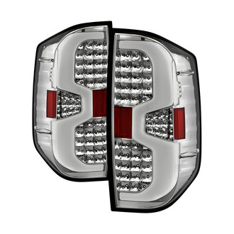 Spyder® ALT-ON-TTU14-LBLED-C - Driver and Passenger Side Chrome Fiber Optic LED Tail Lights