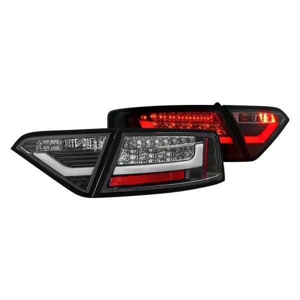 Spyder® - Black Fiber Optic LED Tail Lights, Audi A5
