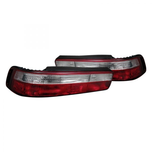 Spyder® - Chrome/Red Factory Style Tail Lights, Acura Integra