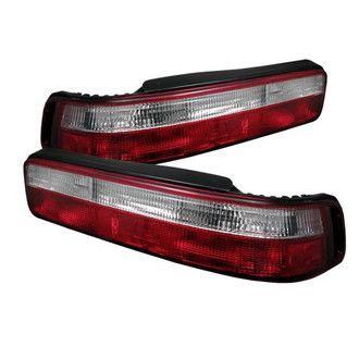 Spyder® - Driver and Passenger Side Chrome/Red Factory Style Tail Lights