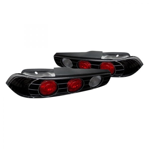 Spyder® - Black/Red Euro Tail Lights, Acura Integra