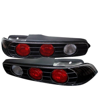 Spyder® - Driver and Passenger Side Black/Red Euro Tail Lights
