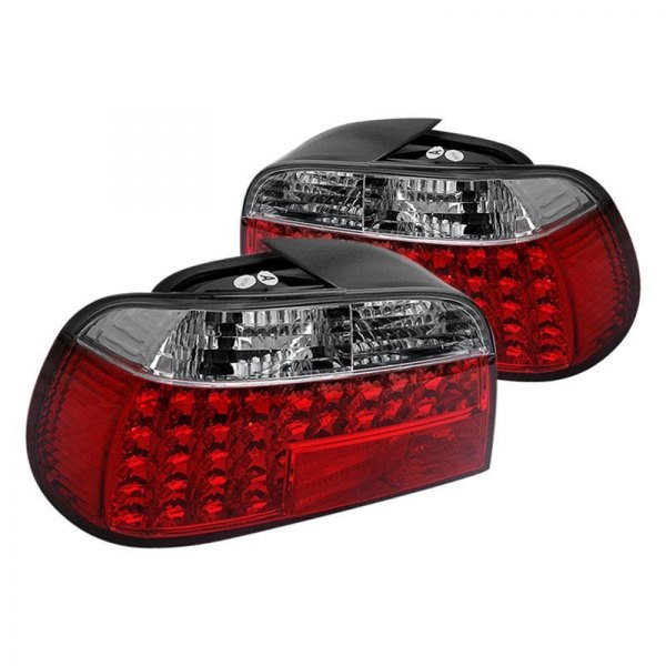 Spyder® - Chrome/Red LED Tail Lights, BMW 7-Series