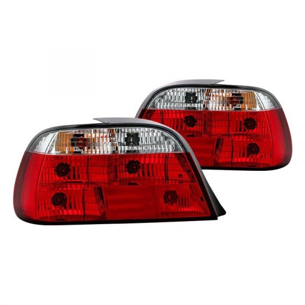 Spyder® - Chrome/Red Factory Style Tail Lights, BMW 7-Series