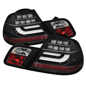 Spyder® - Driver and Passenger Side Black/Red Fiber Optic LED Tail Lights