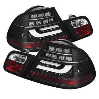 Spyder® - Driver and Passenger Side Black Fiber Optic LED Tail Lights