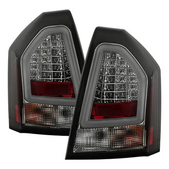 Spyder® ALT-YD-C305V2-LED-SM - Driver and Passenger Side Chrome/Smoke Fiber Optic LED Tail Lights