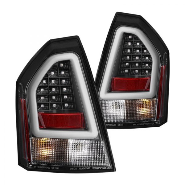 Spyder® - Black Fiber Optic LED Tail Lights, Chrysler 300