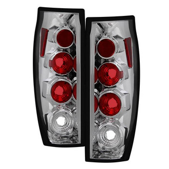 Spyder® ALT-YD-CAV04-C - Driver and Passenger Side Chrome/Red Euro Tail Lights