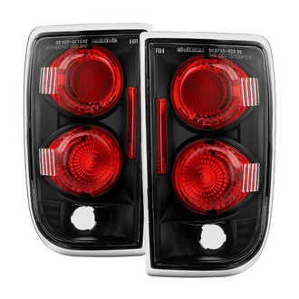 Spyder® - Driver and Passenger Side Black/Red Euro Tail Lights