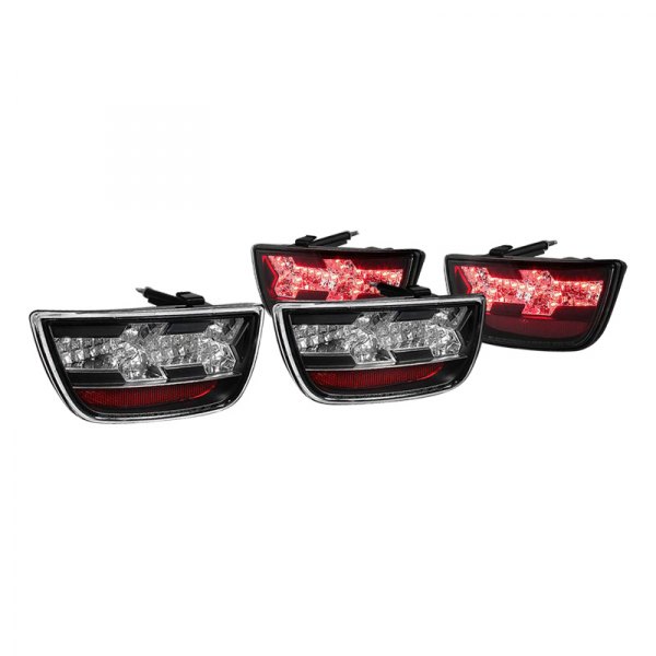 Spyder® - Black LED Tail Lights, Chevy Camaro