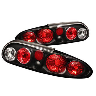 Spyder® - Driver and Passenger Side Black/Red Euro Tail Lights