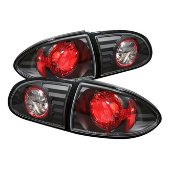 Spyder® - Driver and Passenger Side Black/Red Euro Tail Lights