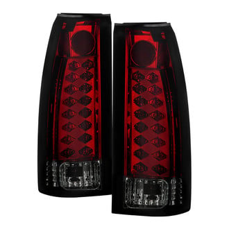 Spyder® ALT-YD-CCK88-LED-RS - Driver and Passenger Side Chrome Red/Smoke LED Tail Lights