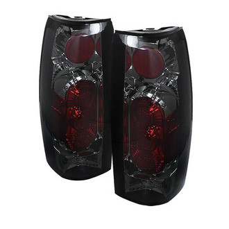 Spyder® - Driver and Passenger Side Chrome Red/Smoke Euro Tail Lights