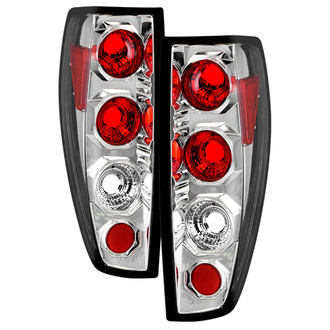 Spyder® - Driver and Passenger Side Chrome/Red Euro Tail Lights