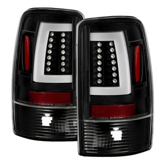 Spyder® - Driver and Passenger Side Black Fiber Optic LED Tail Lights