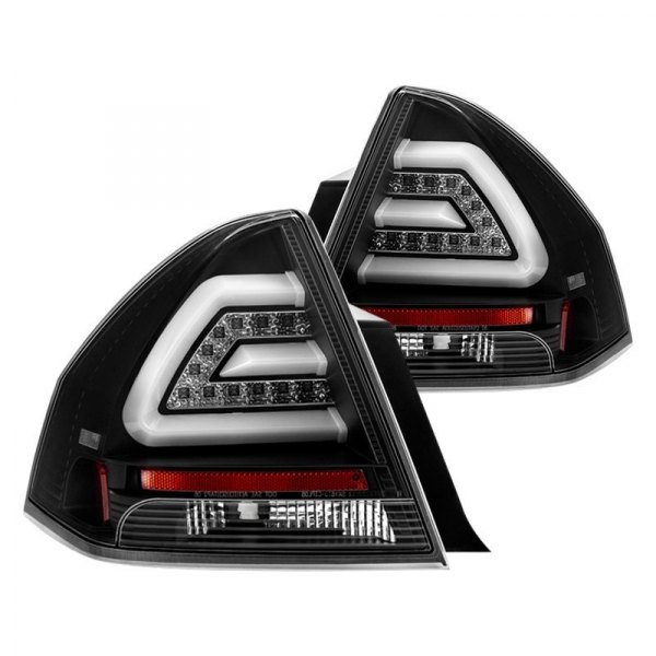 Spyder® - Black Fiber Optic LED Tail Lights, Chevy Impala