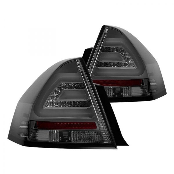 Spyder® - Chrome/Smoke Fiber Optic LED Tail Lights, Chevy Impala