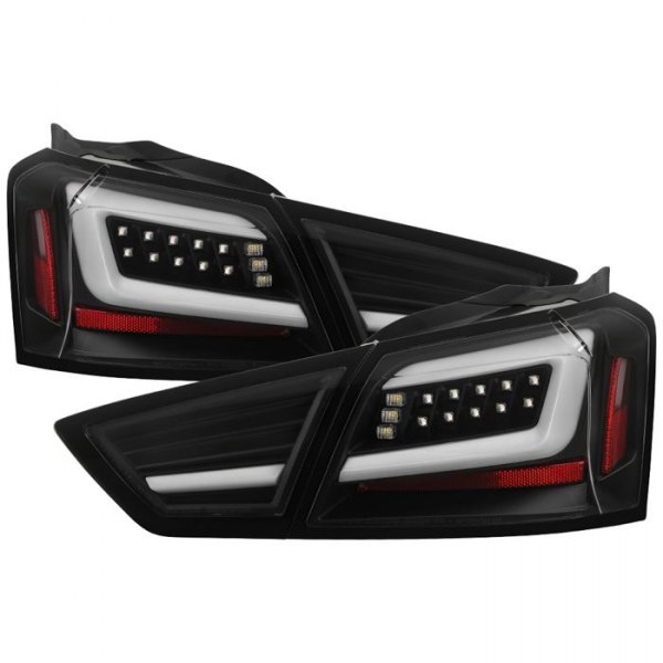 Spyder® - Driver and Passenger Side Black Sequential Fiber Optic LED Tail Lights