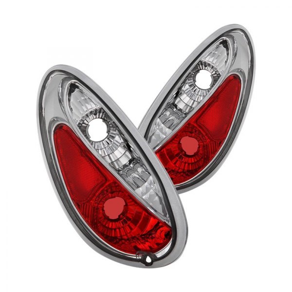 Spyder® - Chrome/Red Euro Tail Lights, Chrysler PT Cruiser