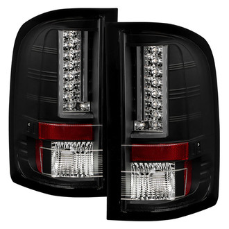 Spyder® - Driver and Passenger Side Black Fiber Optic LED Tail Lights