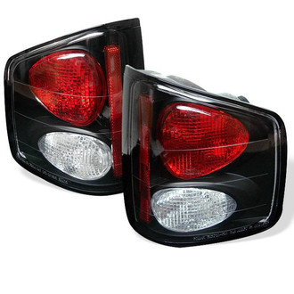 Spyder® - Driver and Passenger Side Black/Red Euro Tail Lights