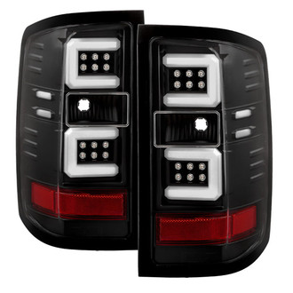 Spyder® - Driver and Passenger Side Black Fiber Optic LED Tail Lights