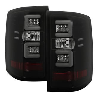 Spyder® - Driver and Passenger Side Black/Smoke Fiber Optic LED Tail Lights