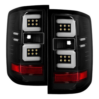 Spyder® - Driver and Passenger Side Black Fiber Optic LED Tail Lights