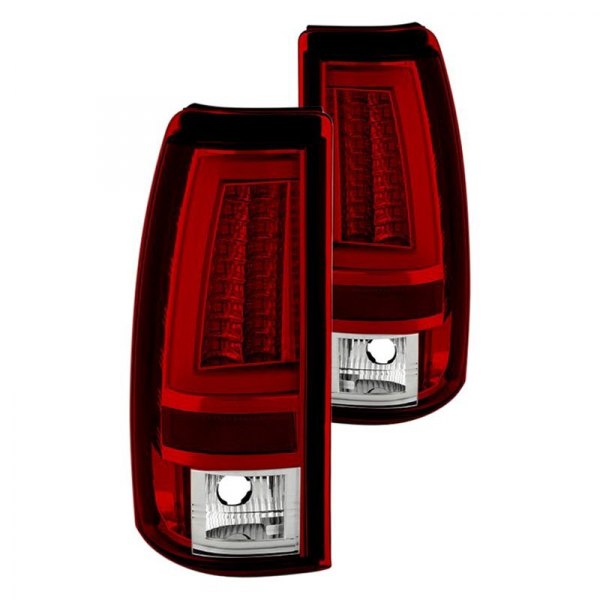Spyder® - Chrome/Red Fiber Optic LED Tail Lights