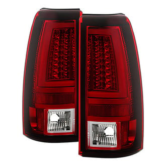 Spyder® - Driver and Passenger Side Chrome/Red Fiber Optic LED Tail Lights