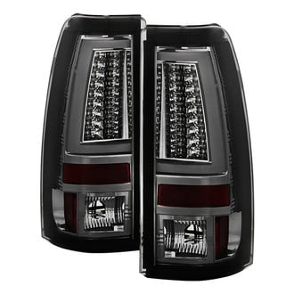 Spyder® - Driver and Passenger Side Chrome/Smoke Fiber Optic LED Tail Lights