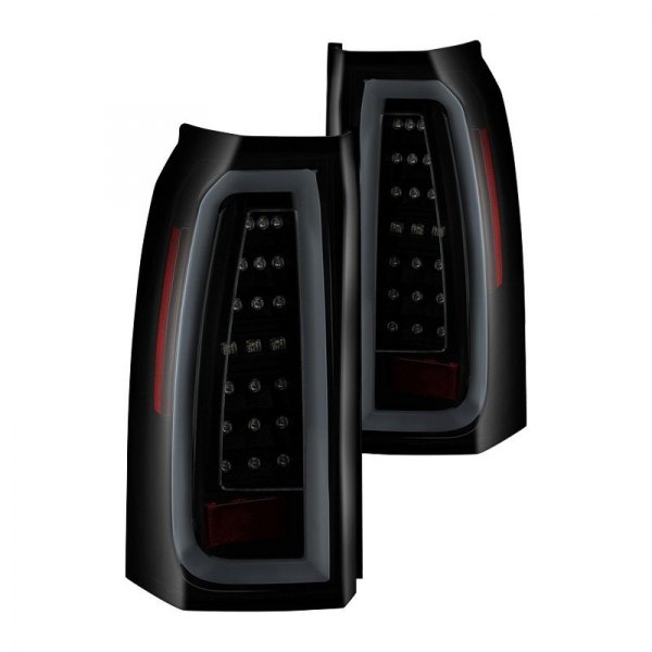 Spyder® - Black/Smoke Fiber Optic LED Tail Lights, Chevy Tahoe