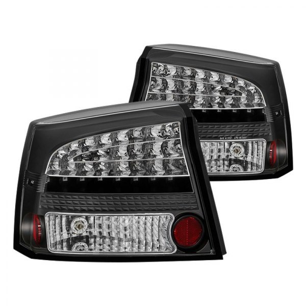 Spyder® - Black LED Tail Lights, Dodge Charger