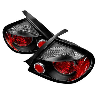 Spyder® - Driver and Passenger Side Black/Red Euro Tail Lights