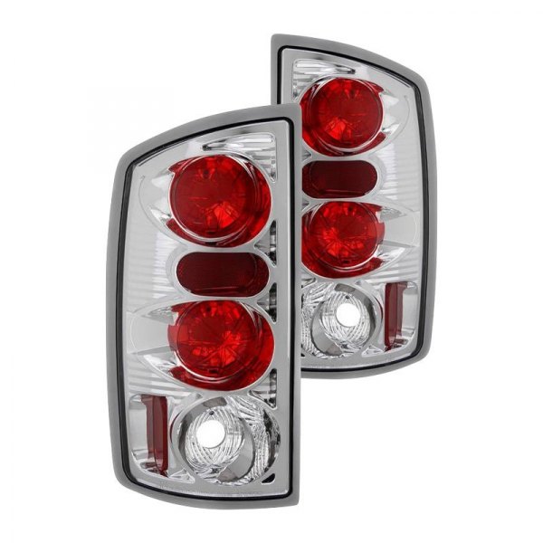 Spyder® - Chrome/Red Euro Tail Lights, Dodge Ram