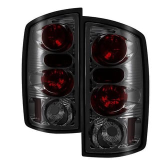 Spyder® - Driver and Passenger Side Chrome Red/Smoke Euro Tail Lights