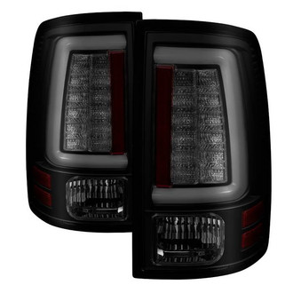 Spyder® ALT-YD-DRAM09V2-LED-BSM - Driver and Passenger Side Black/Smoke Fiber Optic LED Tail Lights